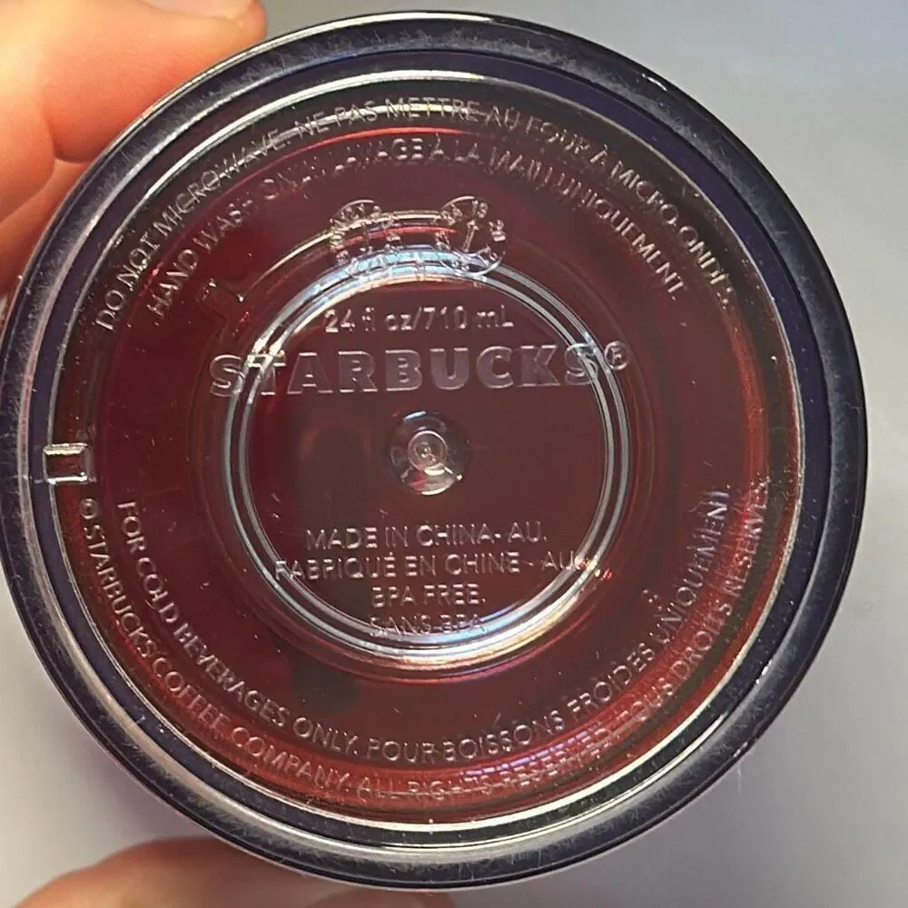 Starbucks 2019 Holiday Season MIRROR‎ GLITTER RED COLD CUP 24oz